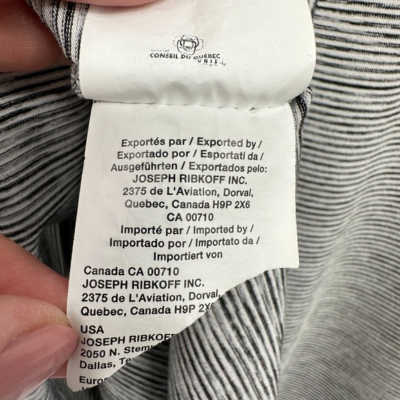 Joseph Ribkoff Tunic Top Shirt Size 8 Stretch‎ 3/4 Sleeves Asymmetric Artsy Boho - Picture 15 of 16